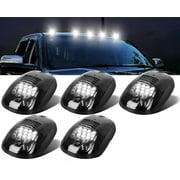 No Drill Car Cab Lights 2024 New Solar Car Cab Lights for Truck Upgraded Wireless Cab Lights for Truck, Solar Powered Cab Led Lights Vibration Sensor Roof Lights, Cab Marker Lights